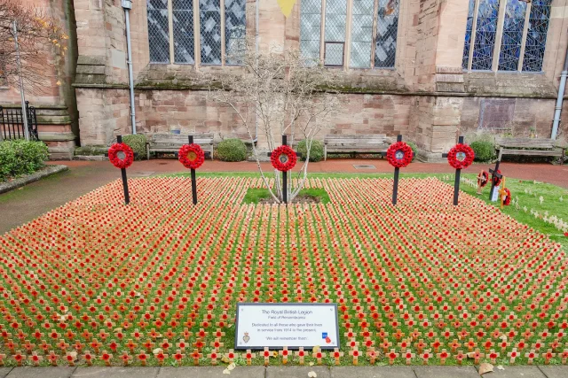 Field of Remembrance, Hereford Cathedral 🌹